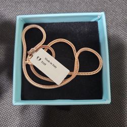 FOXTAIL Rosegold Over Sterling Silver Chain