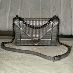 Christian Dior Silver Shoulder Bag