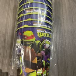 8 Pcs Teenage Ninja Turtle Cups