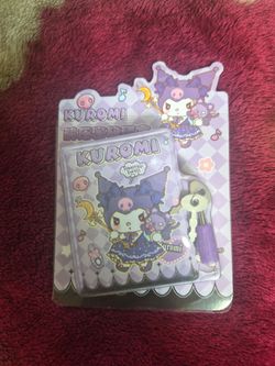 Kuromi mini notebook & notes set