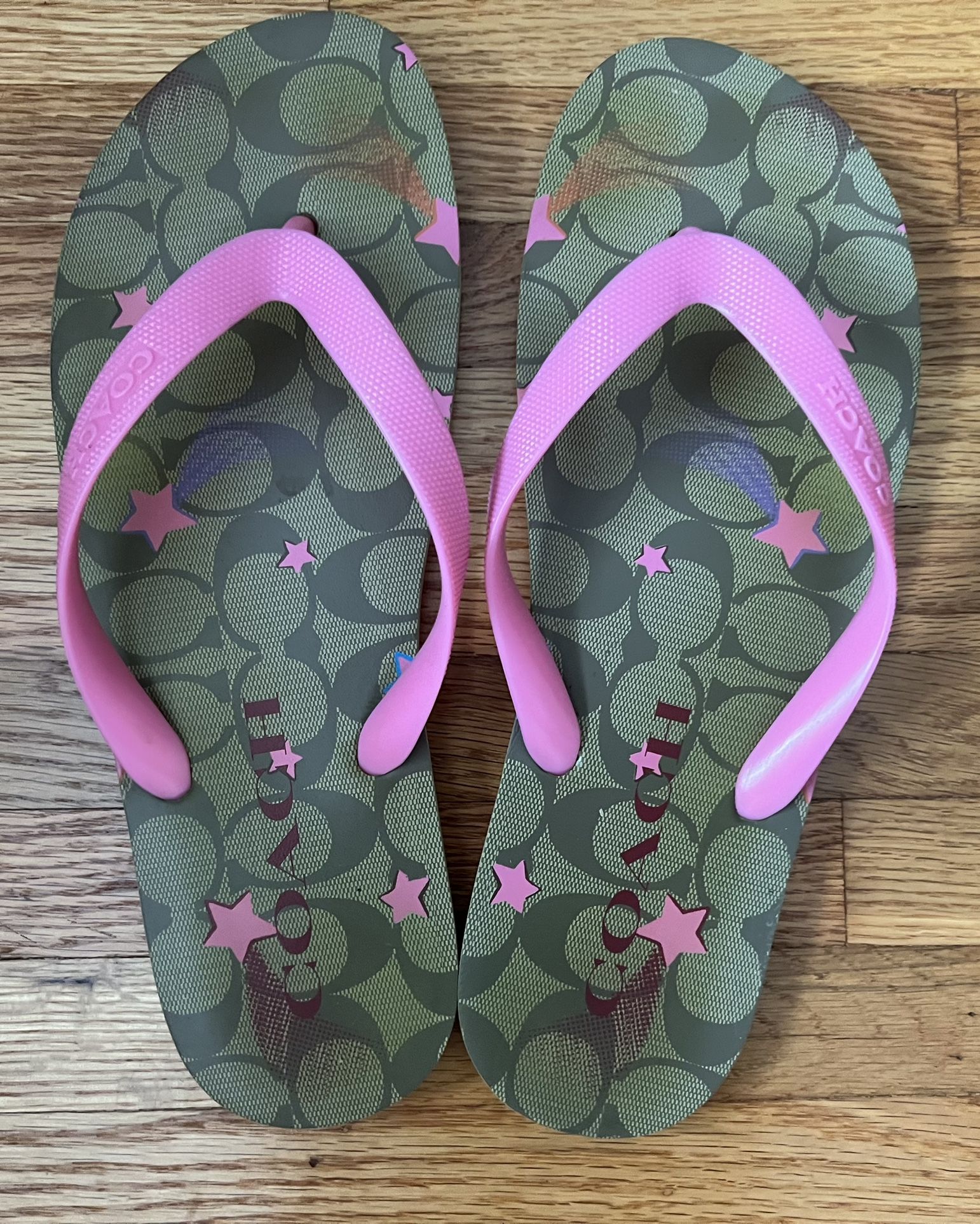 Sandle - Coach Zak Flip Flop with Star Print Limited Edition 