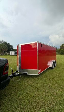 🦅Quality Cargo Trailer Brand 🆕 7x16 Ta Tandem Axle PLYCORE 0.080 🔥