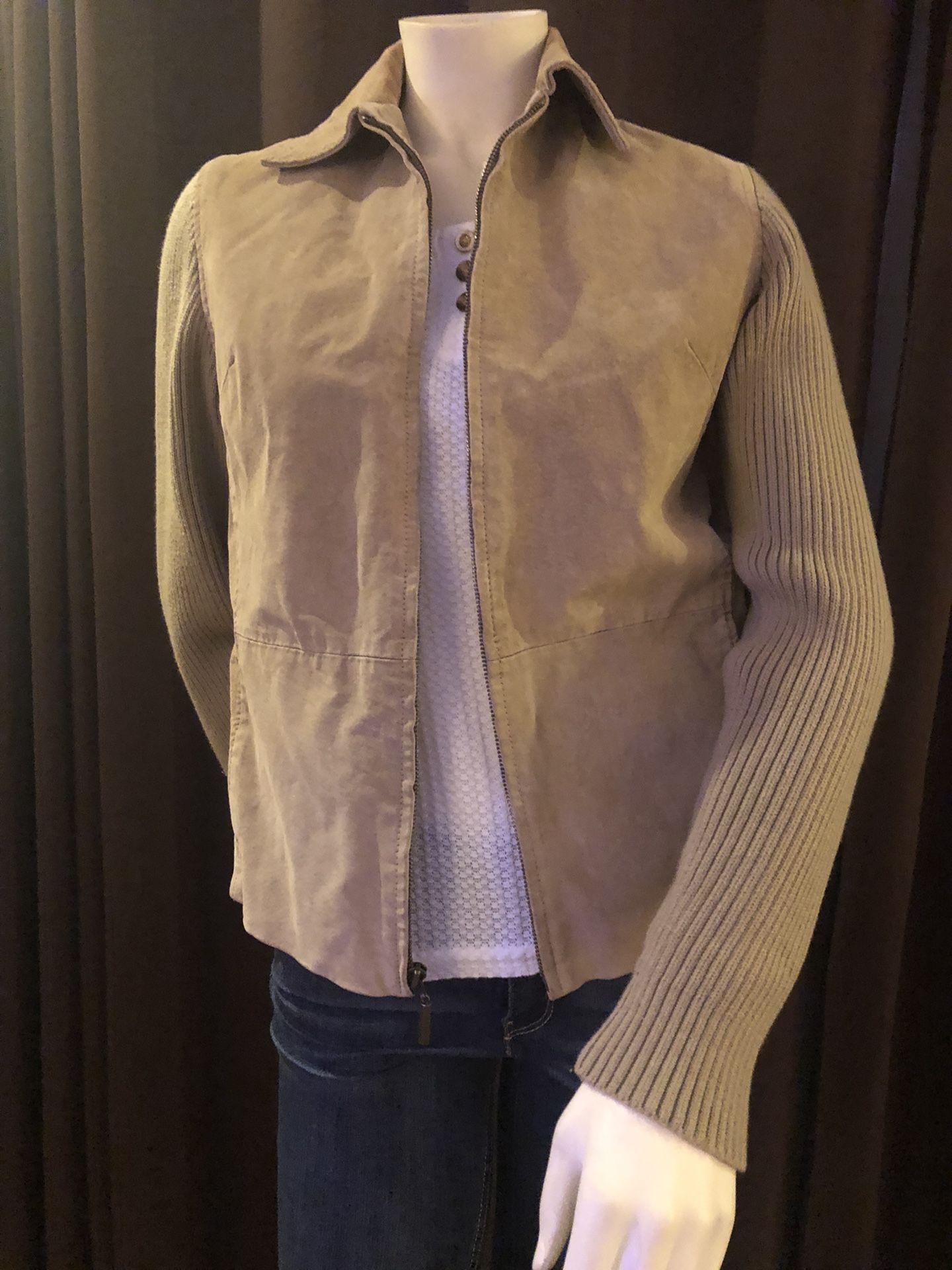 Women Suede Leather Jacket
