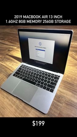 2019 MacBook Air 13 1.6Ghz 8GB 256GB