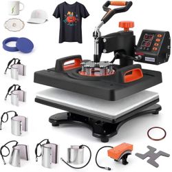 11 in 1 Heat Press Machine, 12" X 15" Professional Sublimation Machine, Heat Press Machine for T-shirts 