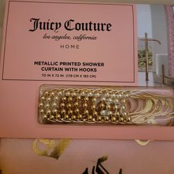 Juicy Coiture NEW with TAGS Shower Curtain Glam