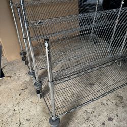 Metro Super Erecta Industrial Wire Shelving Starter Unit, Metroseal Green Epoxy
