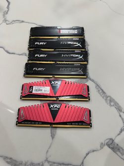 DDR4 RAM Lot – HyperX Fury + ADATA XPG
