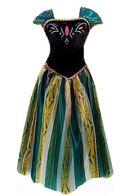 Halloween - Anna Coronation Dress Costume Women’s Small - Frozen Inspired Halloween Cosplay