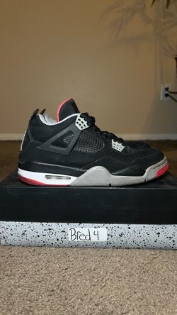 Air Jordan 4 Retro "Bred" (2012 Release) - Size 9.5 (Resto Project!)