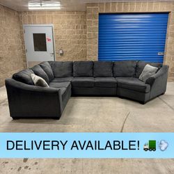 Dark Gray L Sectional Couch Sofa with Cuddler from Ashley (DELIVERY AVAILABLE! 🚛💨)