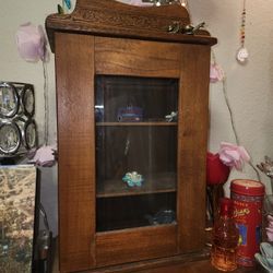 Beautiful Antique Real Wood Display Case