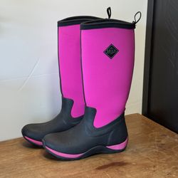 Muck Boot Arctic Adventure Women's Boots Size 7 Tall Rubber Pink 