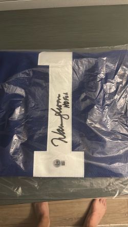 HOF Warren Moon Autographed Seahawks Jersey (Beckett Cert)