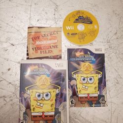 SpongeBob's Atlantis SquarePantis CIB Nintendo Wii video game system