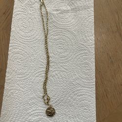 14k 22in Necklace And Charm