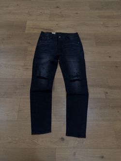 Ksubi Black Distressed Slim Jeans
