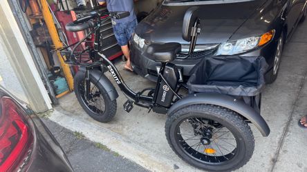 Electric tri bike. 20.8ah 80 miles range top of the line