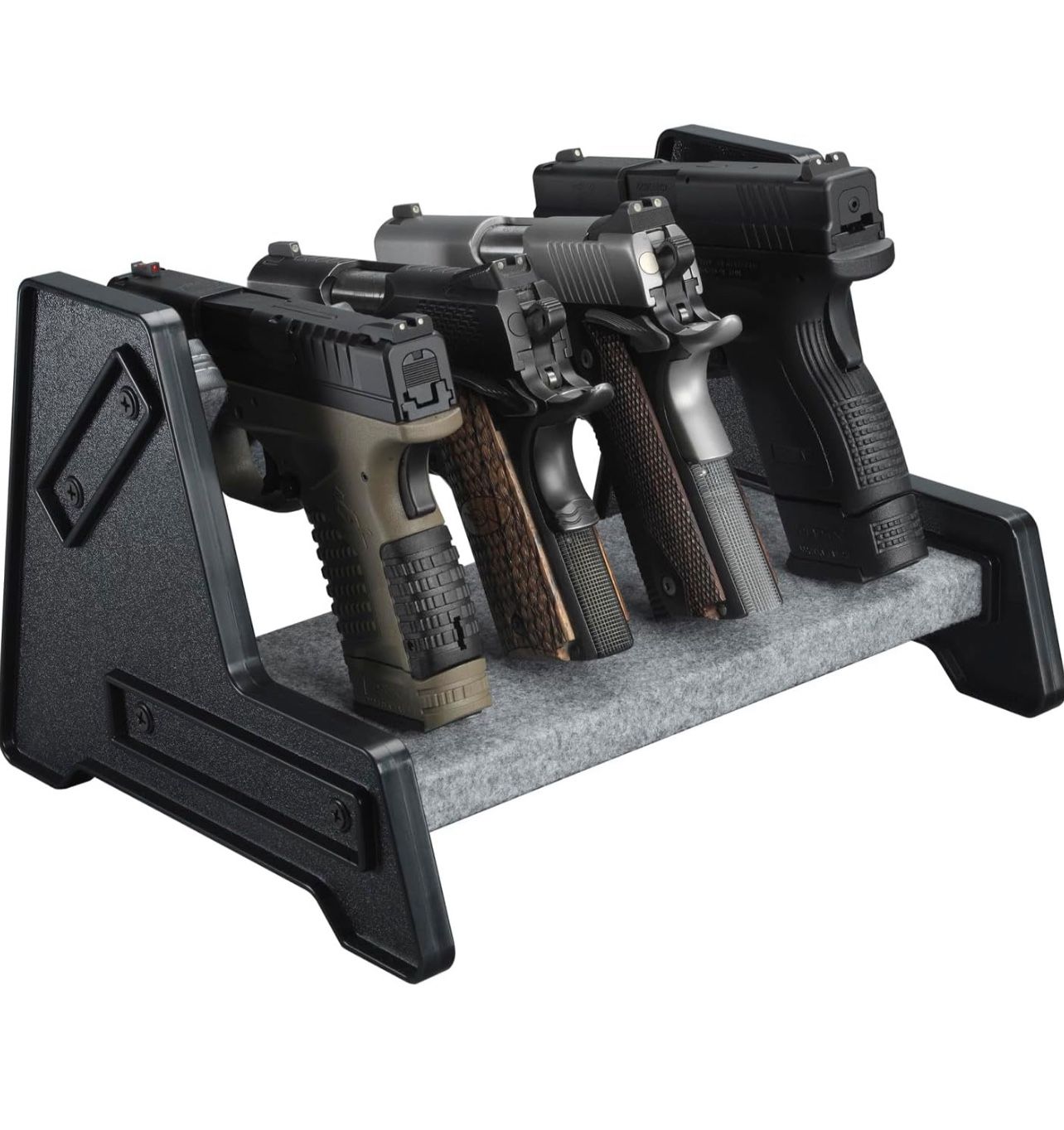 Handgun holder for safe Gun Rack 