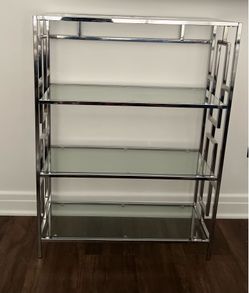 Glass bookshelf