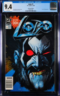 Lobo #1 🔑 DC Comics Newsstand Edition 1990 CGC 9.4 White Pages 🔥🔥🔥