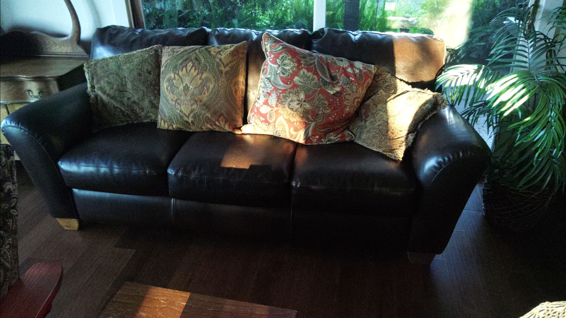 Leather couch