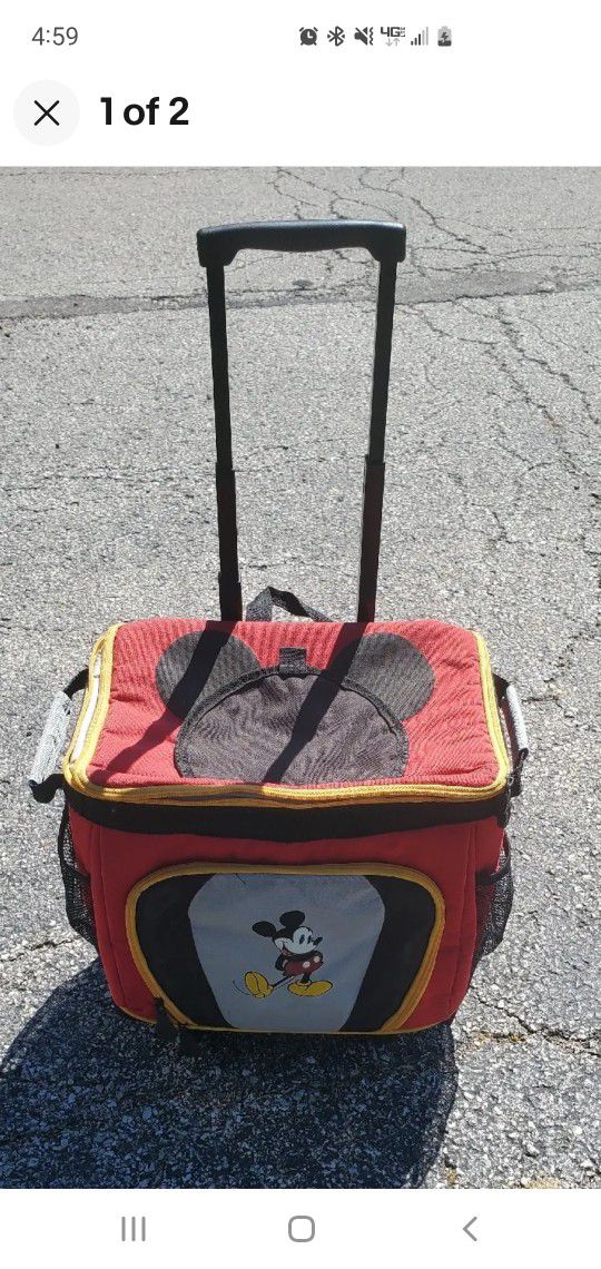 MICKEY MOUSE COOLER WITH HANDLE 