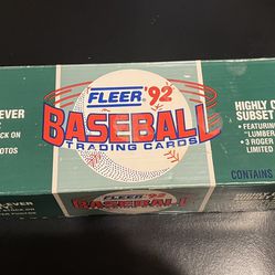 1992 Fleer Baseball Card Set - Must Go 