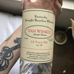 Van Winkle 12 Year EMPTY BOTTLE