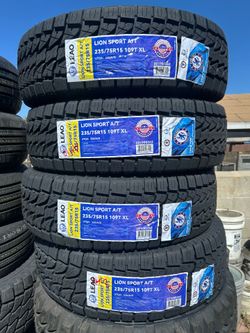 235/75/15 leao lion sport AT 109T 4 NEW TIRES