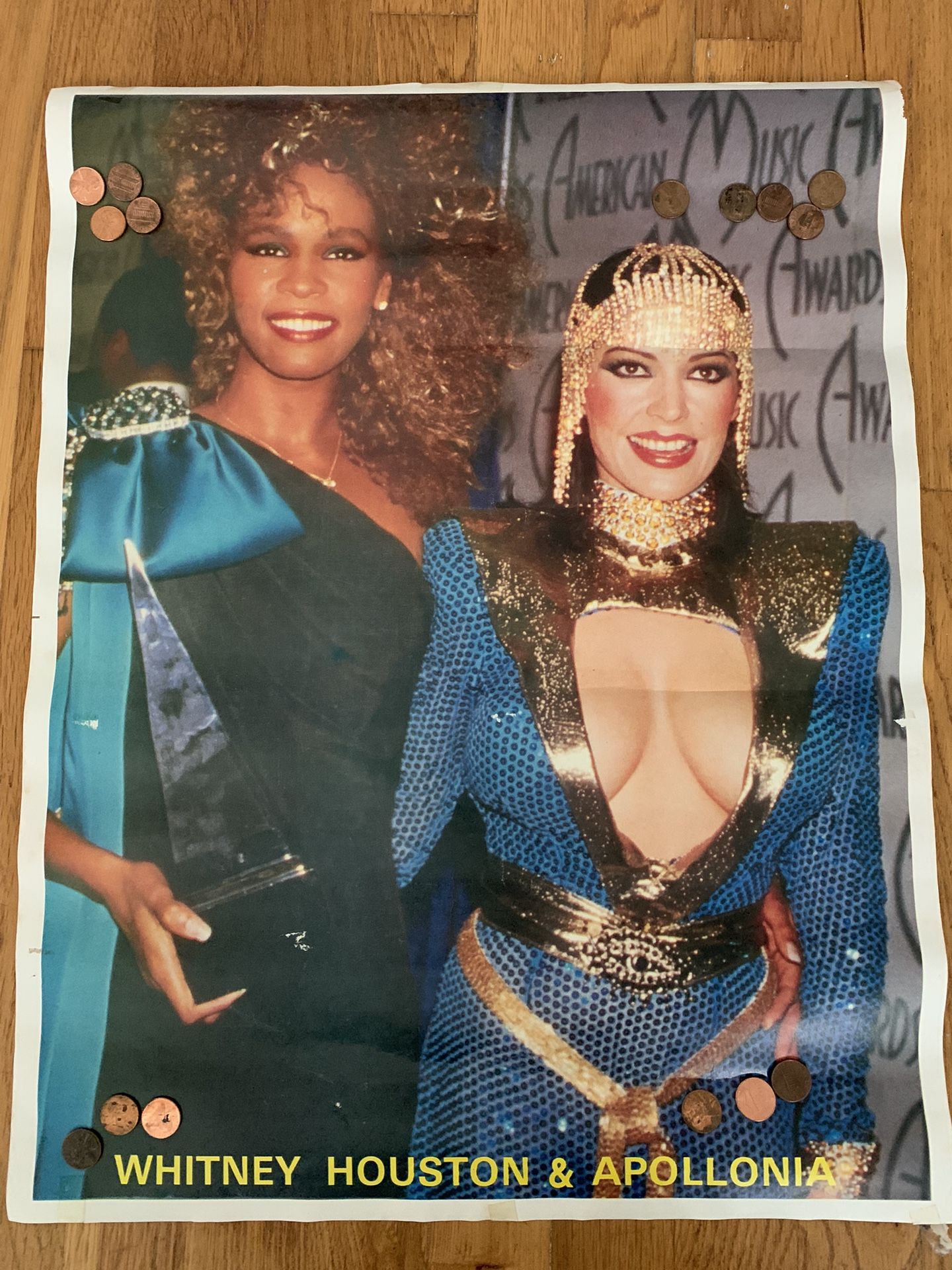1980s Whitney Houston & Apollonia Poster