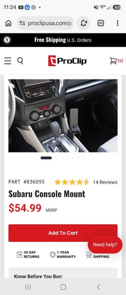 Pro clip subaru