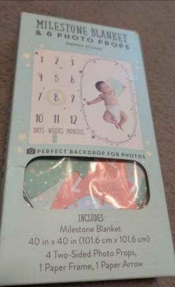 Baby Milestone Blanket Set