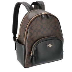 COACH Court Backpack In Signature Canvas
