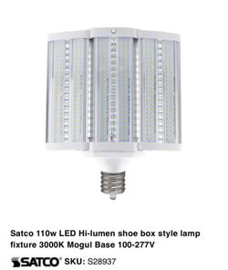 SATCO S28938 HI-PRO LED EXPANDABLE 110W 100-277V 14000 lumen 5000K OUTDOOR LAMP