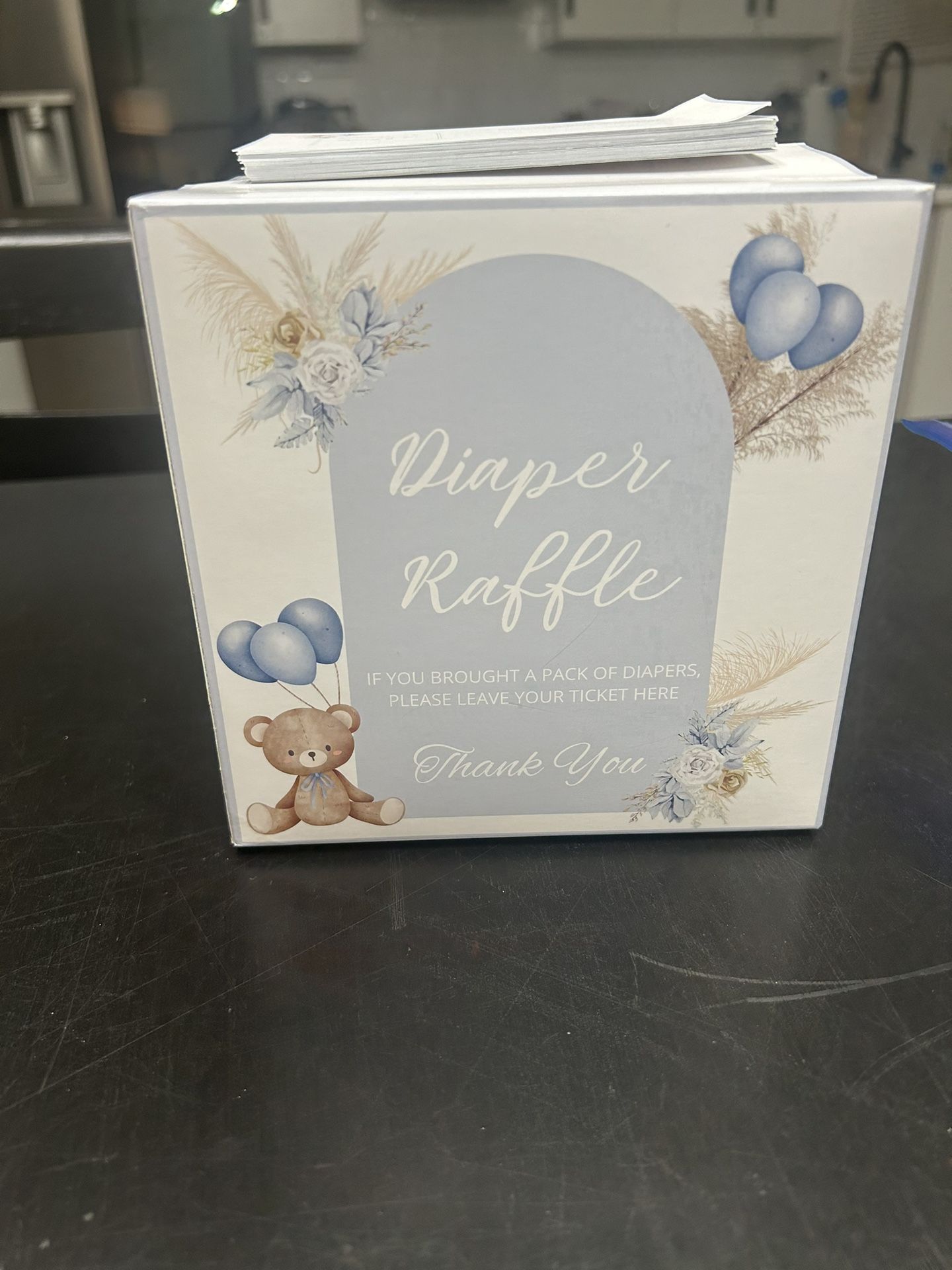 Baby Shower Raffle Box 