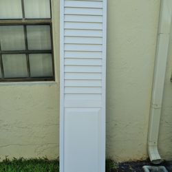 Bi Fold Door 36 X 80  PVC Half Louverd 