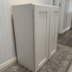 White Shaker Cabinets 12” W 12” D 30” H