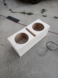 Dual 12 Inch Subwoofer Box Custom Build Tuned At 33hz