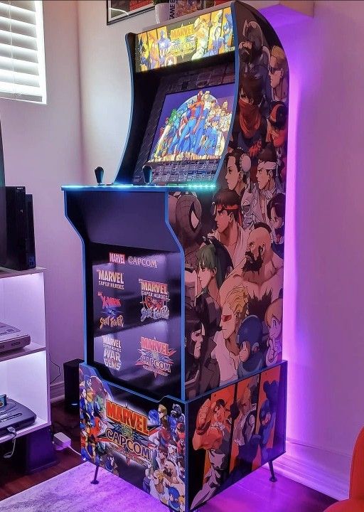 Arcade1up Marvel Vs Capcom. With Barstool.