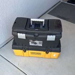 Tool Boxes One Husky And One Craftsman In Good And Clean Conditions All $44 Dewalt Milwaukee Snap On Makita 