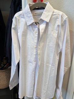 New all saints boys white button down size 8
