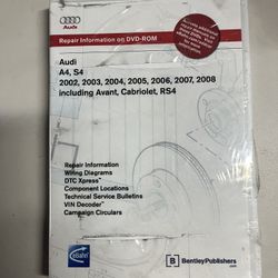 Bentley Publishing - Audi A4/S4 2002-2007 Repair Manual on CD-ROM Factory-Level Service Information | Covers A4/S4/RS4 | Complete Technical Data 