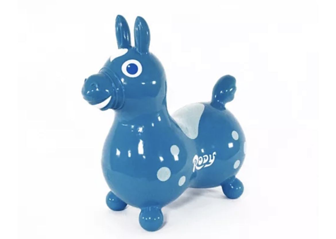 Rody Horse Inflatable Bounce Ride (blue)