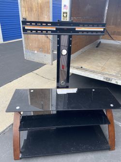 Glass tv stand