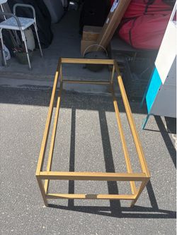 Glass gold coffee table!