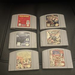 Lot Of 6 Nintendo 64 Games N64