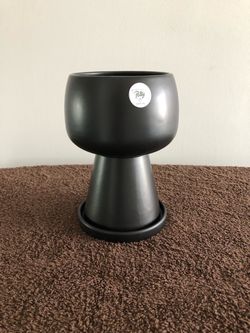 Black Ceramic Planters