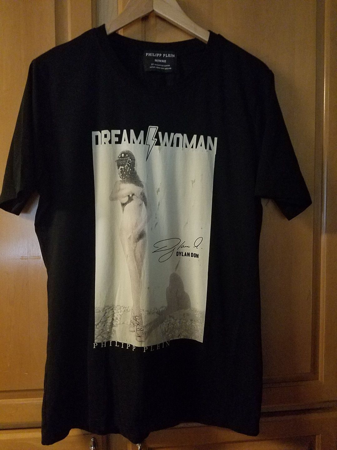 Rare Philipp Plein Dream Woman Art Foundation Dylan Don The Real Son Of A Gun t-shirt