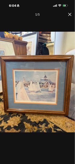 19 by 17 waterfront signed  and numbered